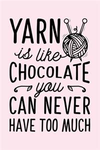 Yarn Is Like Chocolate You Can Never Have Too Much