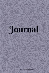 Journal: Purple Foliage - 6 x 9 inch - 100 pages (50 Sheets)