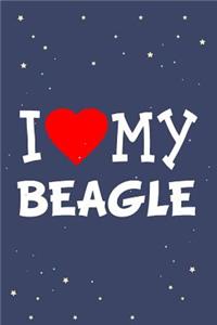 I Love My Beagle Dog Breed Journal Notebook
