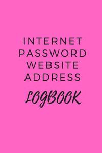 Internet Password Website Address Logbook