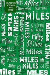 Miles Composition Notebook Wide Ruled