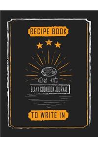 Recipe Book Empty Blank Cookbook Journal To Write In