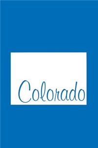Colorado - Cobalt Blue Lined Notebook with Margins