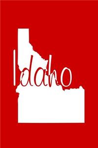 Idaho - Red Lined Notebook with Margins