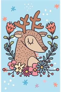 Bullet Journal for Animal Lovers - Winter Deer Blue