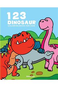 123 Dinosaur Coloring Book