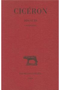 Ciceron, Discours
