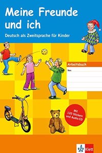 Arbeitsbuch mit 120 Stickern und Audio-CD