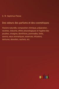 Des odeurs des parfums et des cosmétiques
