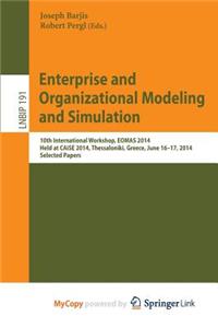 Enterprise and Organizational Modeling and Simulation