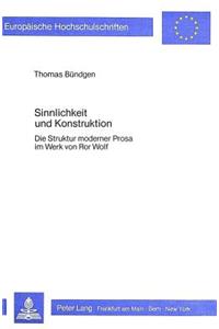 Sinnlichkeit Und Konstruktion