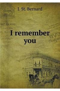 I Remember You