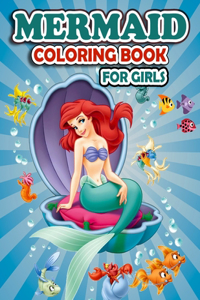 Mermaid Coloring Book for Girls