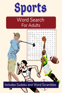 Sports Word Search For Adults