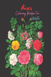 Roses Coloring Books For Adults