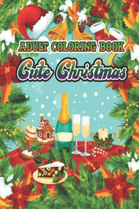 Adult Coloring Book Cute Christmas