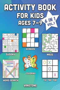 Activity Book for Kids Ages 7-9