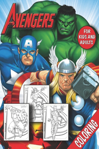 Avengers coloring for kids and adults
