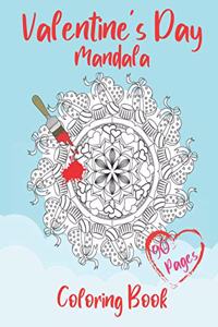 Valentine's Day Mandala Coloring Book