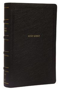 Nkjv, Reference Bible, Personal Size Large Print, Leathersoft, Black, Red Letter Edition, Comfort Print