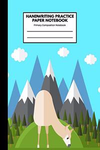 Handwriting Practice Paper Notebook Primary Composition Notebook