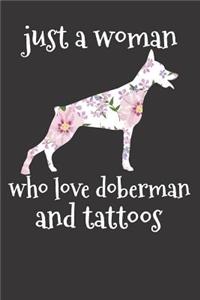Doberman Dog Tattoo Arts Notebook Journal