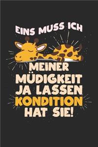 Eins muss ich meiner Müdigkeit ja lassen - Kondition hat sie!