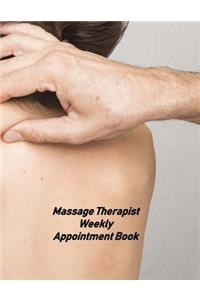 Massage Therapist Weekly Appointment Book