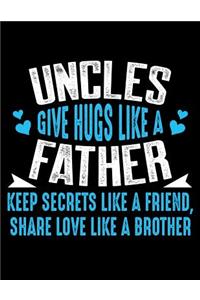 Uncles give hugs like a father keep secrets like a friend, share love like a brother