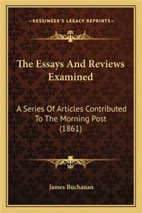 The Essays And Reviews Examined
