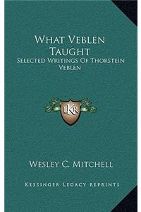 What Veblen Taught
