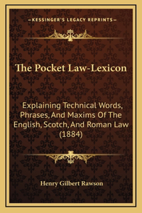 The Pocket Law-Lexicon