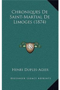 Chroniques de Saint-Martial de Limoges (1874)