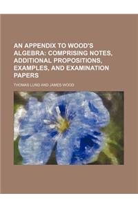 An Appendix to Wood's Algebra; Comprising Notes, Additional Propositions, Examples, and Examination Papers