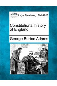 Constitutional history of England.