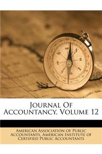 Journal Of Accountancy, Volume 12