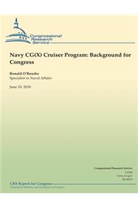 Navy CG(X) Cruiser Program