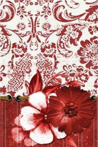 Red Flower Damask