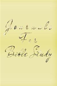 Journals For Bible Study