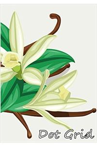 Nice White Flower Notebook: Dot Grid Pages