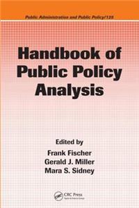 Handbook of Public Policy Analysis