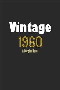Vintage 1960 Notebook All Original Parts Gift
