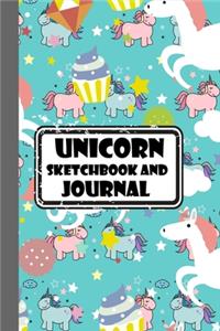 Unicorn Sketchbook and Journal: For Kids Journal Writing and Drawing, Kids and Girls Activity Books, With Lined and Blank Pages, Perfect for writing and Sketching to Unleash Creati