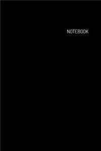 Notebook (6 x 9 inches) 100 Pages Great Gift Idea Black Cover