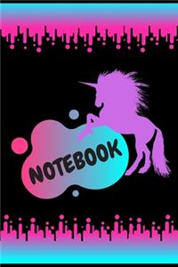 Unicorn Notebook For Girls, 120 Pages
