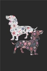 Seamless Flowers Dachshund