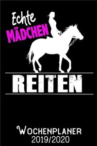 Echte Mädchen Reiten - Wochenplaner 2019 - 2020