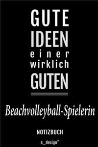 Notizbuch für Beachvolleyball-Spieler / Beachvolleyball-Spielerin