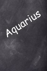 2020 Daily Planner Aquarius Zodiac Horoscope Chalkboard 388 Pages