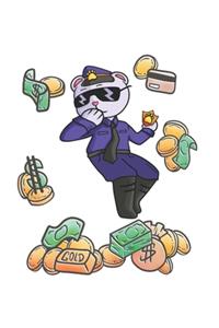 Funny Police Bear Notebook